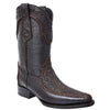 Mens White Diamond Boot Men's Brown Shark Skin Cowboy Boots Narrow Square Toe