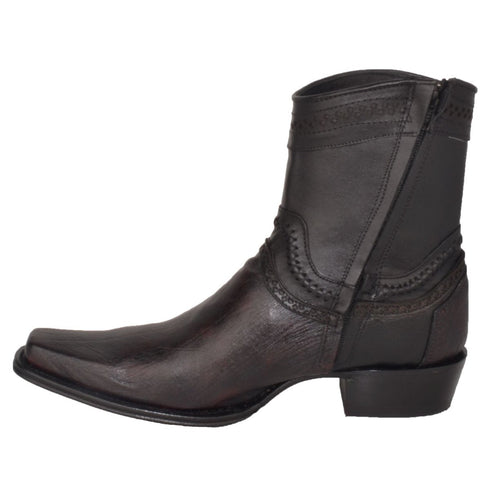 Botines de Panza de Avestruz Original Punta Europea LAB-76B9718