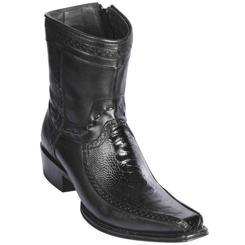 Botin Avestruz Pata con Venado Punta Europea LAB-76BF0505