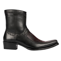 Botin Avestruz Pata con Venado Punta Europea LAB-76BF0518