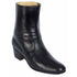 Black mens heeled boots