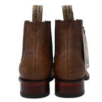 Botines Charros de Cuero Rage Punta Cuadrada Color Nuez LAB-82B9940