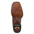 Botines Charros de Cuero Rage Punta Cuadrada Color Nuez LAB-82BM9940