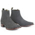 Botines Charros de Gamuza Punta Cuadrada Los Altos Boots Color Gris LAB-82B6309