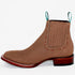 Botines Charros de Gamuza Punta Cuadrada para Mujer Color Taupe LAB-32B6361