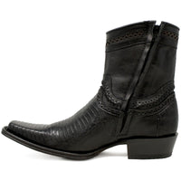 Botines de Armadillo Original Punta Europea Color Negro 76B0705