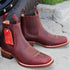Men's Quincy Boots Shedron Brown Ankle Boots Square Toe