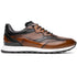 Zelli Bravo Hand Finished Calfskin Trainer Sneaker in Cognac