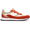 Zelli Bruno Goat Suede and Calfskin Trainer Sneaker in Rust & Taupe