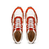 Zelli Bruno Goat Suede and Calfskin Trainer Sneaker in Rust & Taupe