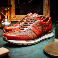 Marco Di Milano Brescia: Antique Cognac Leather Dress Shoe