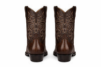 Brown Lizard Boots Snip Toe