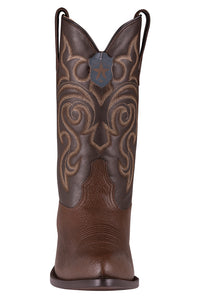 Brown Sharkskin Cowboy Boots J-Toe