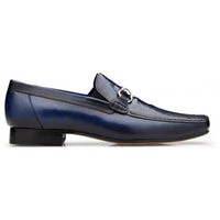 Belvedere Ostrich Leg Belt- Navy