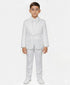 Boys 3 Piece Slim Fit Tuxedo - Paisley Design