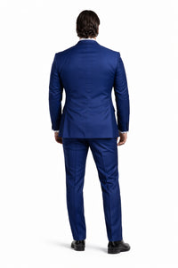 Bullet Train Tangerine Blue Suit