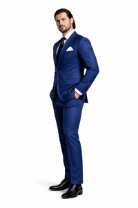Bullet Train Tangerine Blue Suit