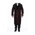 Mens Full Length Burgundy Wine Maroon Big And Tall Overcoat