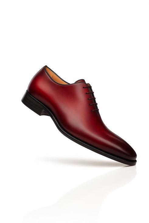 Mens Mezlan Pamplona Calfskin Plain Toe Dress Shoe in Cognac