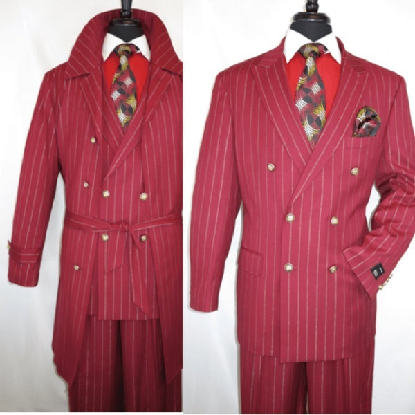 Burgundy-Trenchcoat-Burgundy Suit