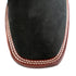 Los Altos Women's Boot Wide Square Toe Nobuck Black Leather Sole - Nobuck Black