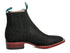 Los Altos Women's Boot Wide Square Toe Nobuck Black Leather Sole - Nobuck Black