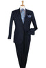 Apollo King Navy Linen Summer Suit - Classic Two Button Fit