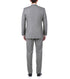 Bevagna Collection - Light Gray 100% Virgin Wool Regular Fit Pick Stitched 2 Piece Suit