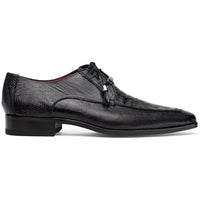 Marco Di Milano Merida Black Genuine Caiman and Lizard Derby Shoes - view 2