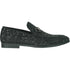 Bravo Mens Modern Glitter Sequin Prom Tuxedo Buckle Loafer in Black - Men's Dress Shoes