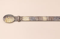 Men's Wild West Caiman Belly Skin Cowboy Belt 2C118249