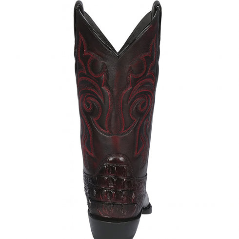 Caiman Tail Boots J-toe Black Cherry