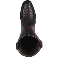 Caiman Tail Boots J-toe Black Cherry