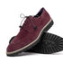 Zelli Campo Sueded Goatskin Blucher Lace-up Shoes in Bordeaux