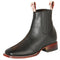 Black Square Toe Ankle Boots - El Canelo