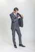 Caravelli Suit - Designer Caravelli Jacket and Pants in Color Solid Grey