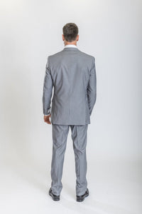 Caravelli Suit - Designer Caravelli Jacket and Pants in Color Solid Light Grey