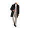 Men's Car coat - Men's Driving Coat - Black Wool Coat