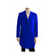 Mens Mid-Length Blue Coats - 3/4 Length Mens Coat - Wool Car Coats $199