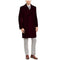 Men's Driving Coat - Men's Car coat - Burgundy Wool Coat