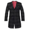 Men's Car coat - Men's Driving Coat - Grey Wool Coat