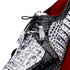Marco Di Milano Caribe Newspaper Black Leather Dress Shoe