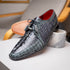 Marco Di Milano Caribe - Dark Gray Leather Dress Shoes