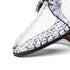 Marco_Di_Milano Caribe White Leather Sneakers - "Newspaper" Accent