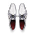 Marco_Di_Milano Caribe White Leather Sneakers - "Newspaper" Accent