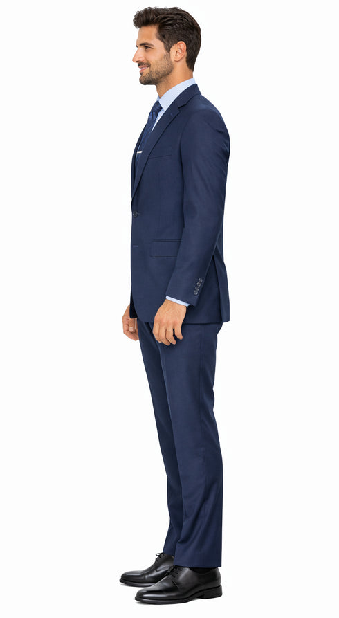 Carlo Lusso French Blue Two-button Suit
