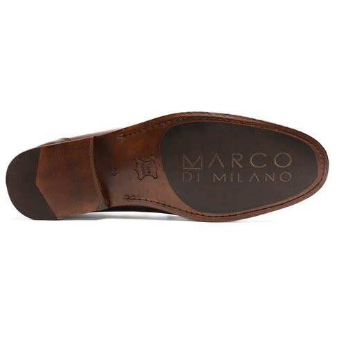 Marco Di Milano Cassarano Brown Men's Calfskin Leather Loafers