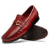 Marco Di Milano Cassarano Red Men's Calfskin Leather Loafers