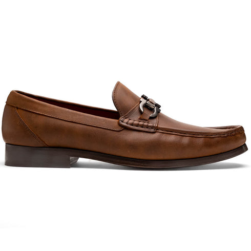 Marco Di Milano Cassarano Men's Calfskin Leather Loafers Tan