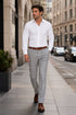 Casual Linen Suit Pants for Men – Breathable Beach Wedding Summer Trousers